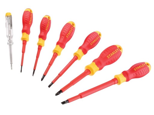 [HIS-188856] STA060031 - FatMax VDE Screwdriver Set 7 Piece SL/PZ/Tester
