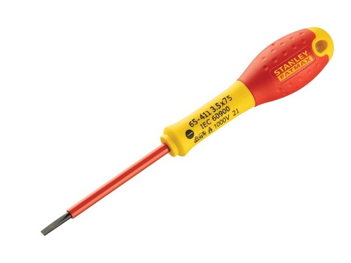 [HIS-188954] STA065411 - FatMax VDE Insulated Screwdriver Parallel Tip 3.5 x 75mm