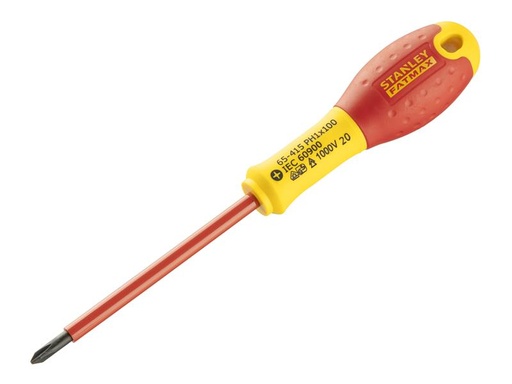 [HIS-188958] STA065415 - FatMax VDE Insulated Screwdriver Phillips Tip PH1 x 100mm