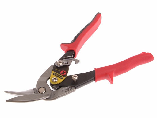 [HIS-189442] STA214567 - Red Offset Aviation Snips Left Cut 250mm (10in)