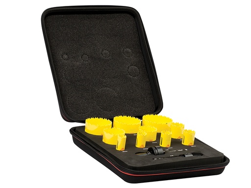 [HIS-190173] STRKDC10021 - KDC10021 Deep Cut Bi-Metal Deluxe Electrician's Holesaw Kit 12 Piece
