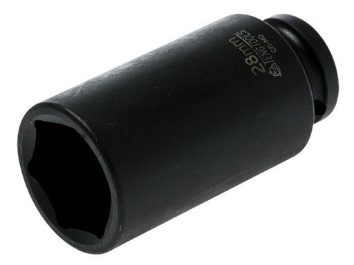 [HIS-190718] TEN920628N - Deep Impact Socket Hexagon 6-Point 1/2in Drive 28mm
