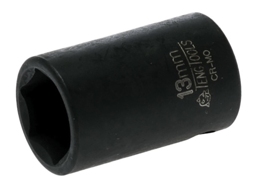 [HIS-190746] TEN980513 - Impact Socket Hexagon 6-Point 3/8in Drive 13mm