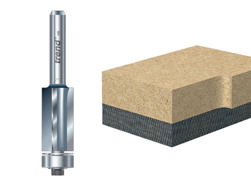 [HIS-191369] TRE468014TC - 46/80 x 1/4 TCT 90° Bearing Guided Triple Flute Cutter 12.7 x 25.4mm