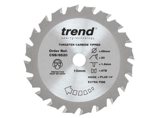 [HIS-191468] TRECSB8520 - CraftPro Mini Saw Blade 85 x 10mm x 20T