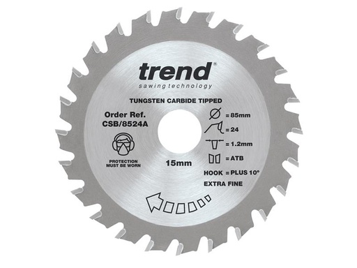 [HIS-191469] TRECSB8524A - CraftPro Mini Saw Blade 85 x 15mm x 24T