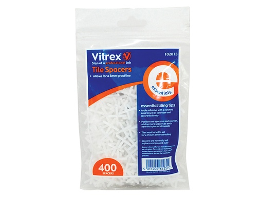 [HIS-192162] VIT102013 - Essential Tile Spacers 3mm (Pack 400)