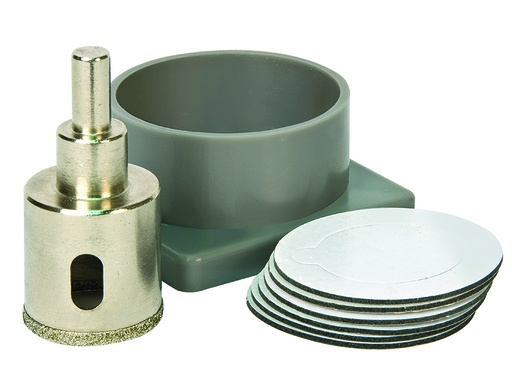 [HIS-192216] VIT102772 - Diamond Tile Drill Self Adhesive Kit System 35mm