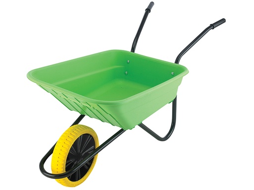 [HIS-192487] WALSHLMPPDD - 90L Lime Polypropylene Wheelbarrow - Puncture Proof