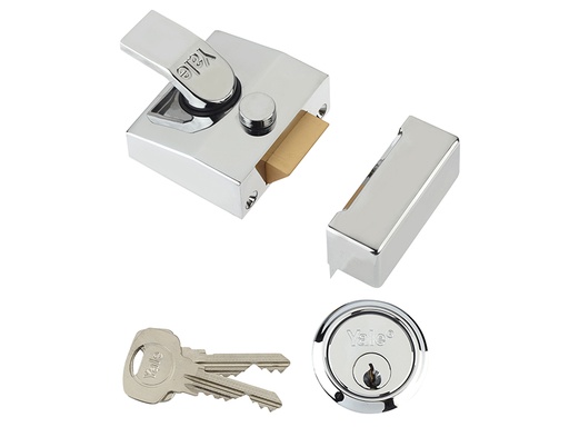 [HIS-192980] YAL85CHCH - 85 Deadlocking Nightlatch 40mm Backset Chrome Finish Box
