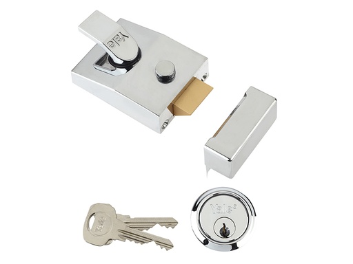 [HIS-192986] YAL89CH - 89 Deadlock Nightlatch 60mm Backset Chrome Finish Box