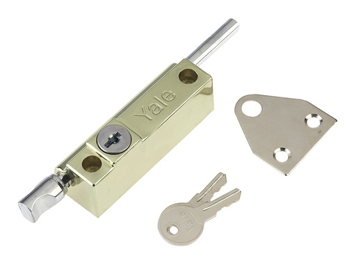 [HIS-193015] YALP124PB - P124 Door Push Bolt Brass Finish Visi
