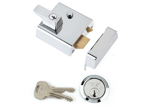 [HIS-193022] YALP1CHNL - P1 Double Security Nightlatch 60mm Backset Chrome Finish Visi