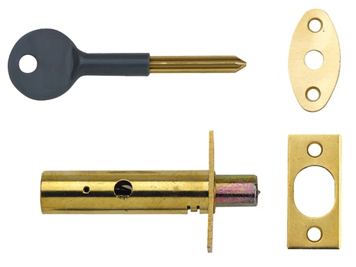 [HIS-193084] YALPM444PB - PM444 Door Security Bolt Brass Finish Visi of 1