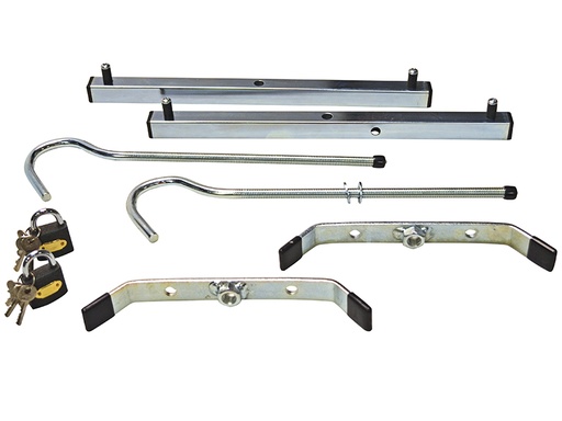 [HIS-193193] ZAR40980B - Roof Rack Clamps C/W 2 Padlocks - 1 Pair