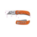 1777T Foldaway Knife With Trapezoidal Blade, Aluminium Handle 5 Spare Blades 
