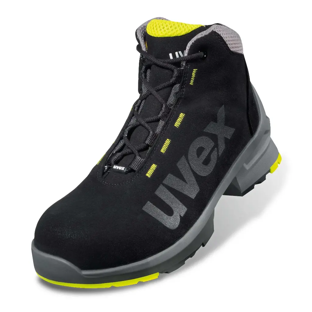 Uvex 85458 - 1 Safety Boot S2 SRC ESD - Black/Yellow