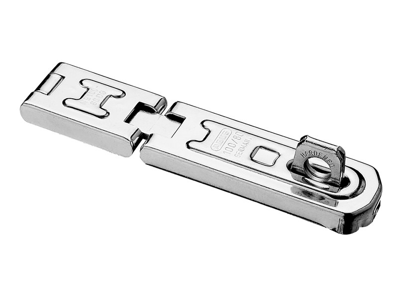 ABU10080HS - 100/80 DG Hinged Hasp & Staple 80mm