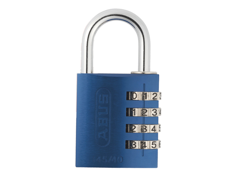 ABU14540BLU - 145/40 40mm Aluminium Combination Padlock Blue 49523