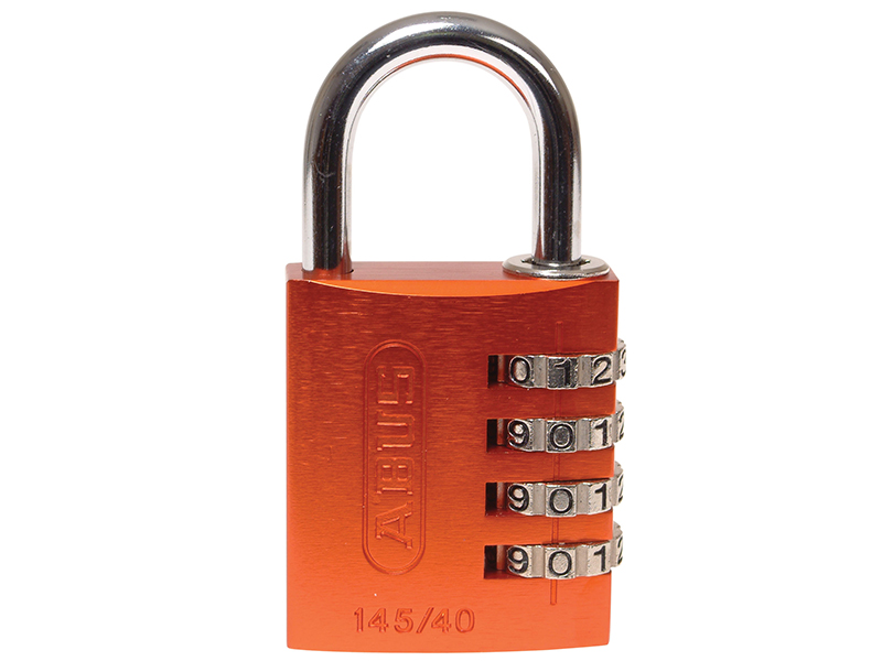 ABU14540ORA - 145/40 40mm Aluminium Combination Padlock Orange 49527