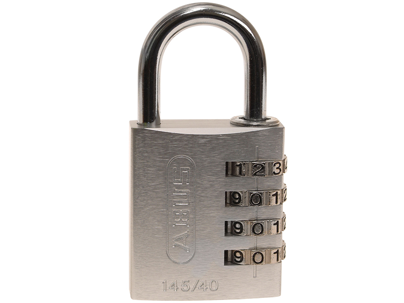 ABU14540SIL - 145/40 40mm Aluminium Combination Padlock Silver 49543