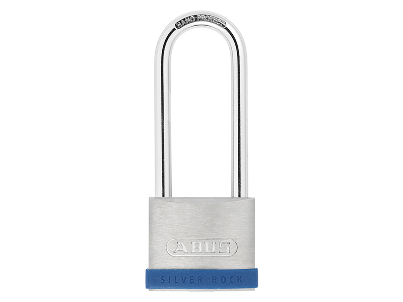 50mm Silver Rock 5 Padlock Long Shackle 80mm