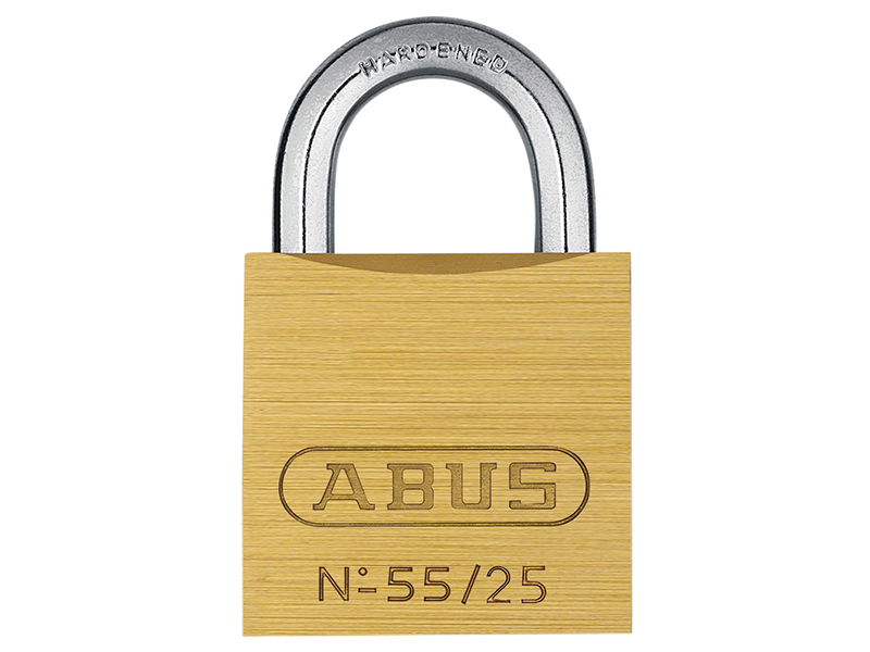 ABU5525C - 55/25mm Brass Padlock Carded
