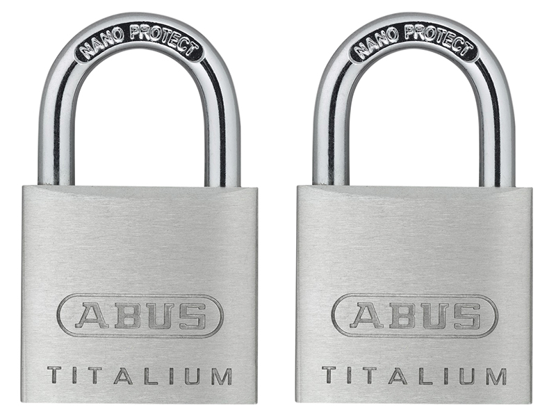 64TI/30mm TITALIUM Padlock Carded Twin Pack