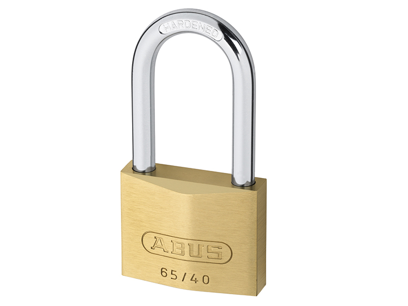 ABU6540LS40C - 65/40mm Brass Padlock 40mm Long Shackle Carded
