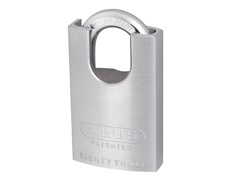 ABU8350CSC - 83/50mm Chrome Plated Brass Padlock Hardened Closed Shackle