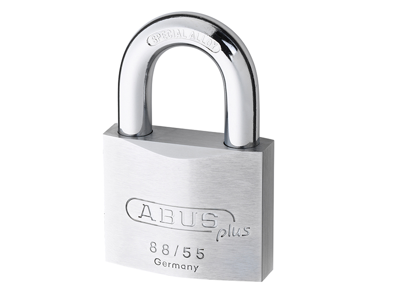 ABU8850C - 88RK/50mm Brass PLUS Cylinder Padlock Rekeyable Carded