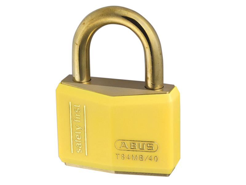 ABUKA37822 - T84MB/40mm Yellow Rustproof Padlock Keyed Alike 8402