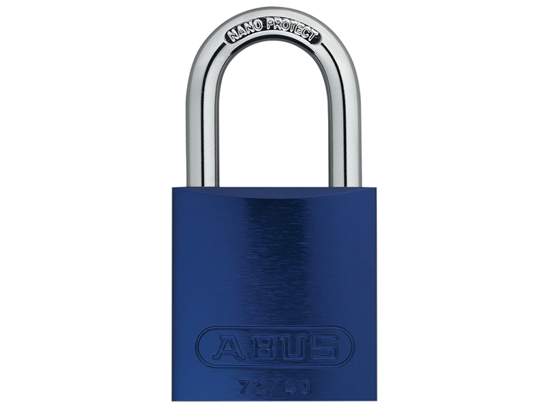 ABUKA45232 - 72/40mm Aluminium Padlock Blue Keyed Alike TT60121