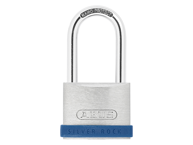 ABUKA80880 - 40mm Silver Rock 5 Padlock Long Shackle 40mm Keyed Alike
