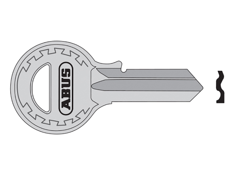 ABUKB00682 - T84/40 40mm Left Hand Key Blank 08682