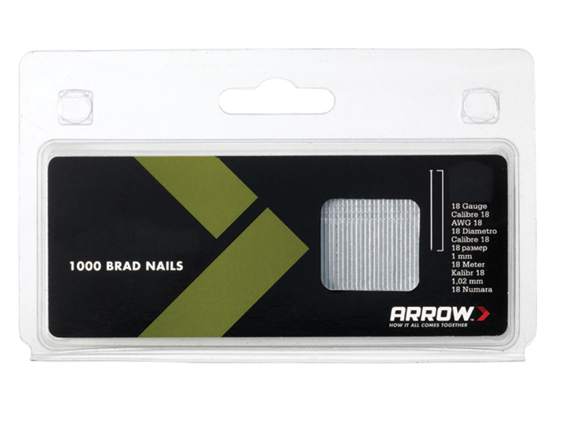 BN1824 Brad Nails 38mm 18g Pack 1000