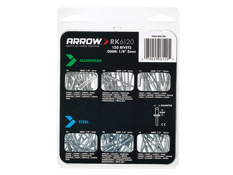 ARRRK6120 - RK6120 Multi Rivet Pack (120)