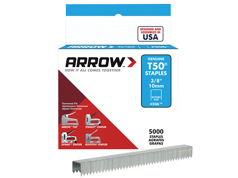 ARRT5038IP - T50 Staples 10mm (3/8in) Bulk Pack 5000