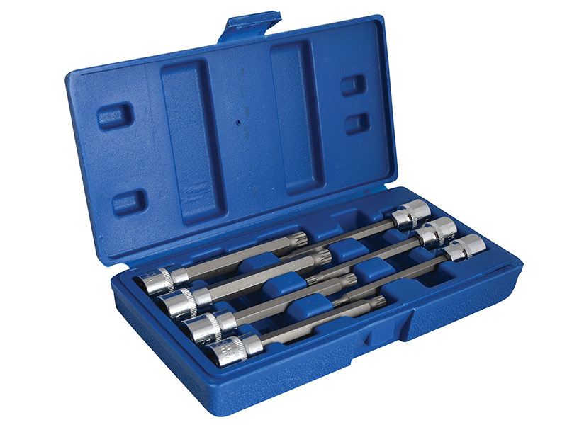 3/8in Drive Extra Long Spline Socket Bit Set 7 Piece