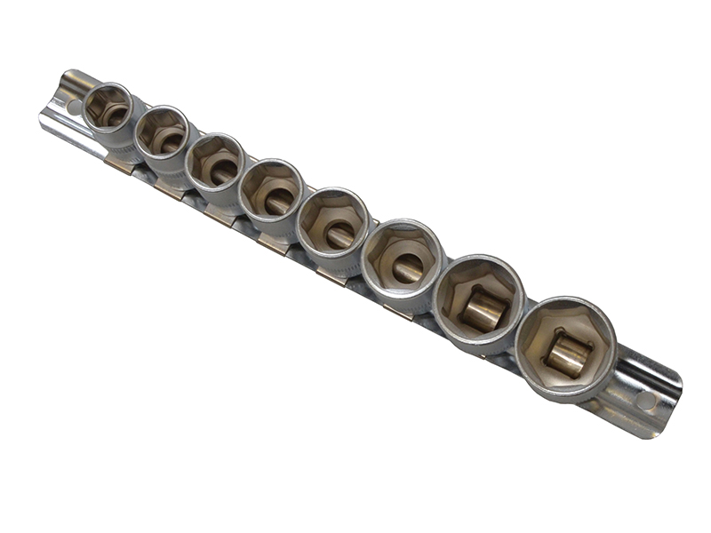 3/8in Drive Socket Set on Rail Metric 8 Piece