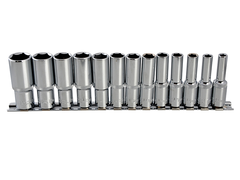 Deep Socket Set of 13 Metric 3/8in Square Drive
