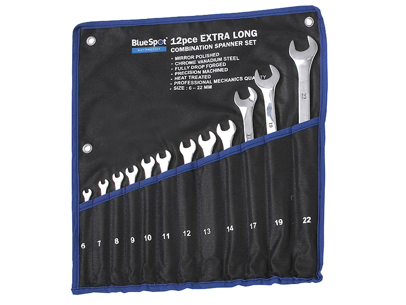 Extra Long Combination Spanner Set 12 Piece