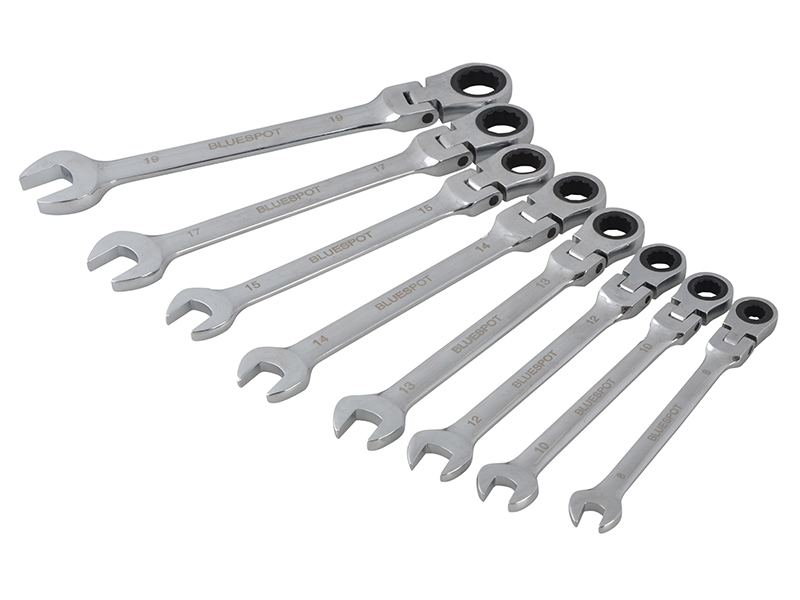 Flexible Head Ratchet Set 8 Piece
