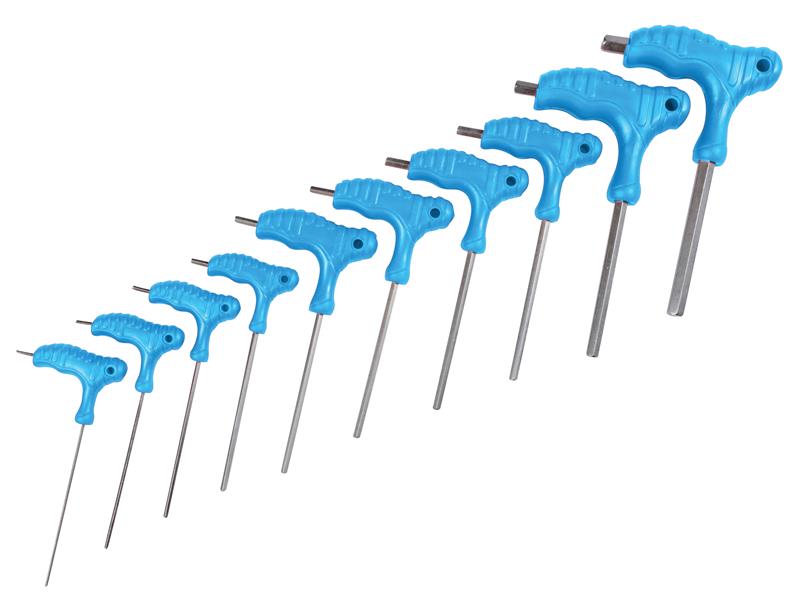Metric T-Handle Hex Key Set 10 Piece (2-10mm)
