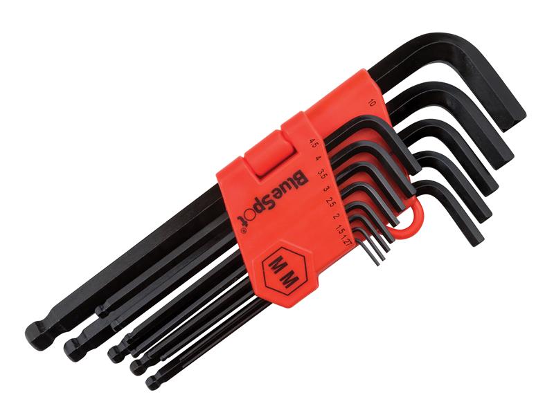 Long Arm Ball End Hexagon Key Set 13 Piece (1.27-10mm)