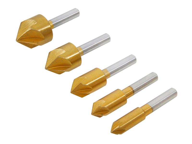 B/S20312 - HSS Titanium Countersink Bit Set 5 Piece
