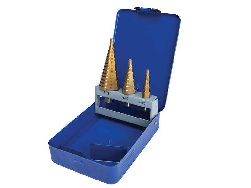 Step Drill Set 4-32mm 3 Piece