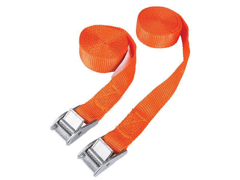B/S45404 - Cam Buckle Tie-Down Straps Twin Pack 2.5m