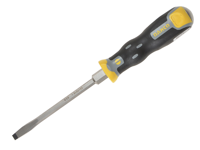 BAH038065 - Tekno+ Through Shank Screwdriver Flared Slotted Tip 6.5mm x 125mm