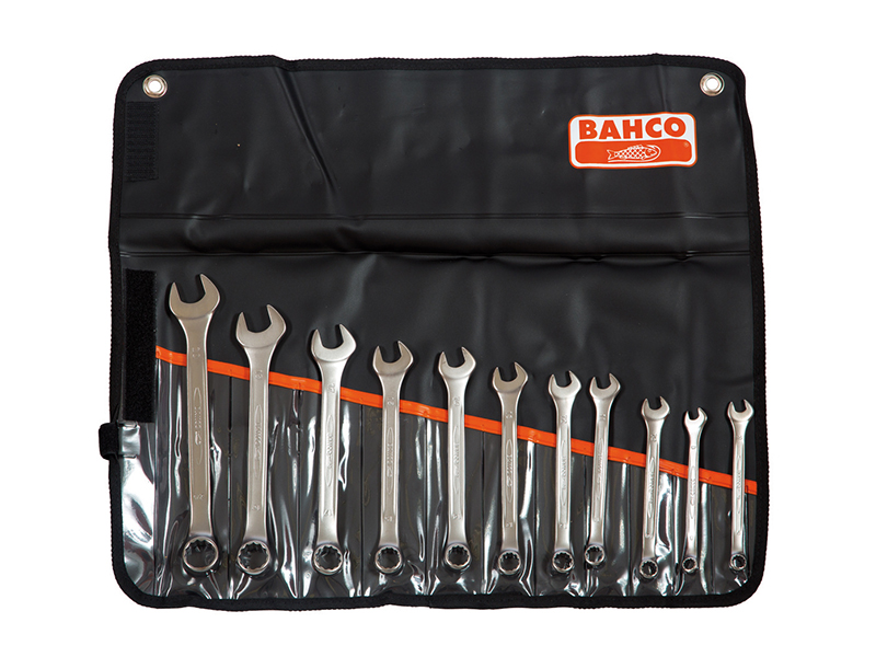 Chrome Polished Combination Spanner Set 11 Piece